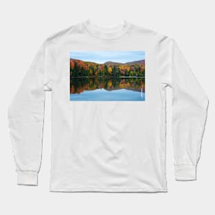 Autumn Color on Colton Pond, Vermont Long Sleeve T-Shirt